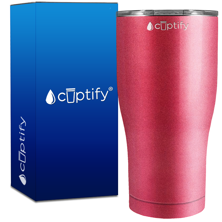 Red Glitter 27oz Curve Tumbler