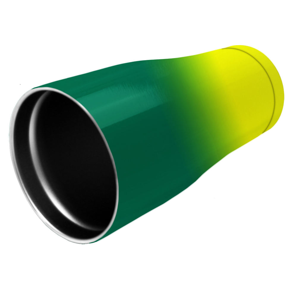 Green Yellow Ombre 27oz Curve Tumbler