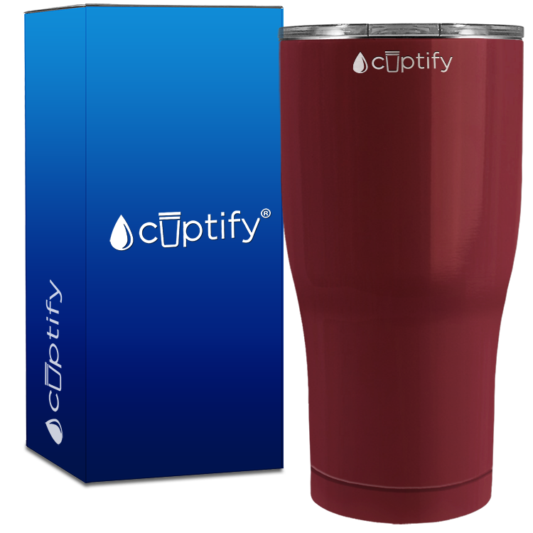 Maroon Gloss 27oz Curve Tumbler