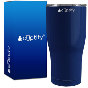 Navy Blue Gloss 27oz Curve Tumbler