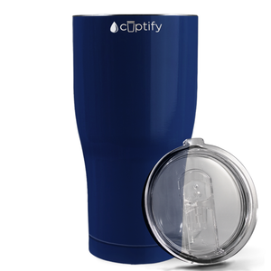 Navy Blue Gloss 27oz Curve Tumbler