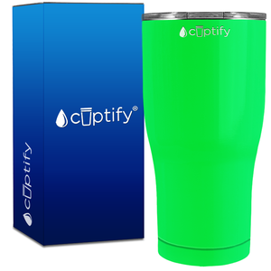 Neon Green Gloss 27oz Curve Tumbler