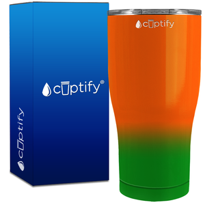 Orange Green Ombre 27oz Curve Tumbler