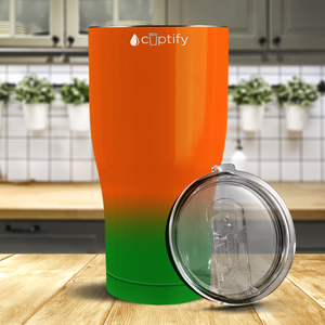 Orange Green Ombre 27oz Curve Tumbler