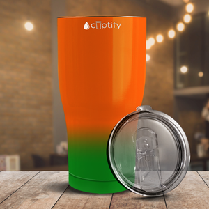 Orange Green Ombre 27oz Curve Tumbler