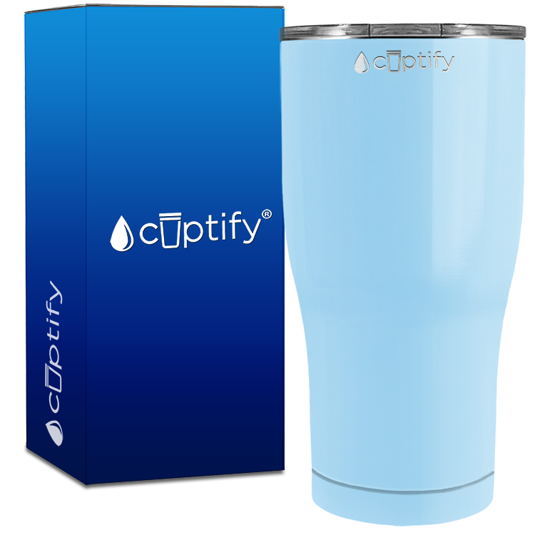 Blue Pastel Gloss 27oz Curve Tumbler