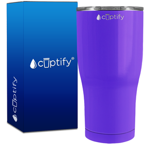 Purple Gloss 27oz Curve Tumbler