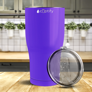 Purple Gloss 27oz Curve Tumbler