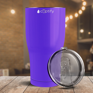 Purple Gloss 27oz Curve Tumbler