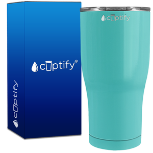 Seafoam Gloss 27oz Curve Tumbler