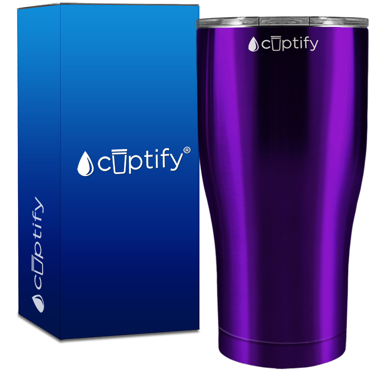 Purple Translucent 27oz Curve Tumbler