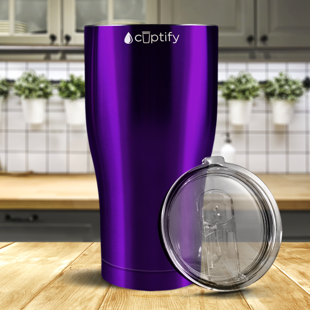 Purple Translucent 27oz Curve Tumbler