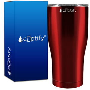 Red Translucent 27oz Curve Tumbler