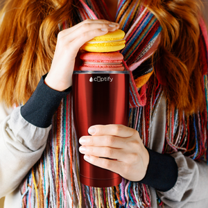 Red Translucent 27oz Curve Tumbler