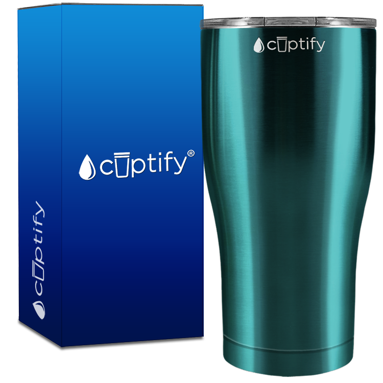 Teal Translucent 27oz Curve Tumbler