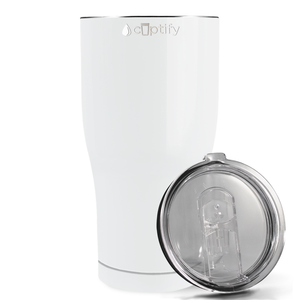 White Gloss 27oz Curve Tumbler