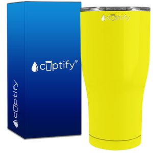 Yellow Gloss 27oz Curve Tumbler