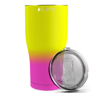 Yellow Pink Ombre 27oz Curve Tumbler
