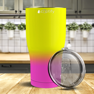 Yellow Pink Ombre 27oz Curve Tumbler