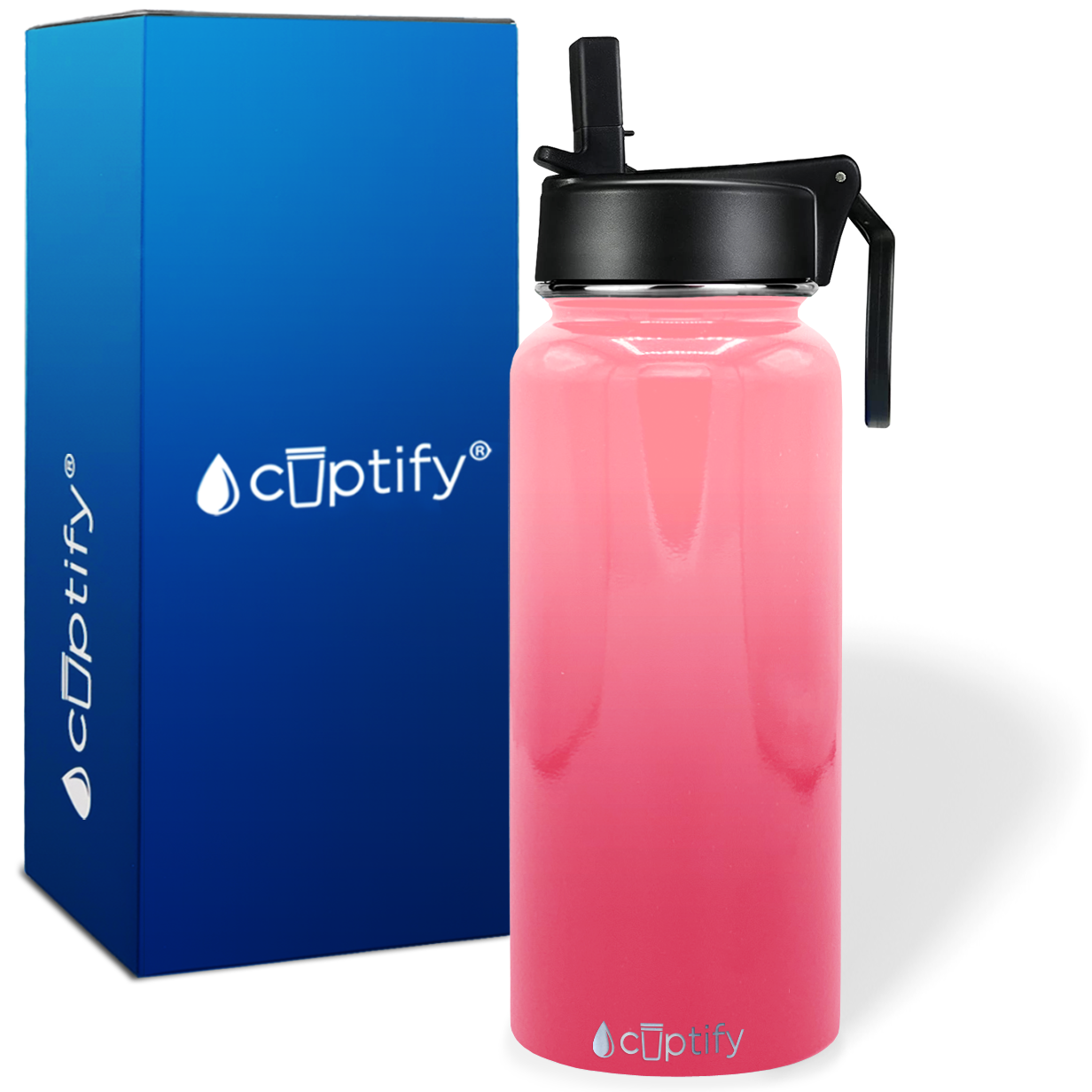 Blossom Ombre 32oz Wide Mouth Water Bottle