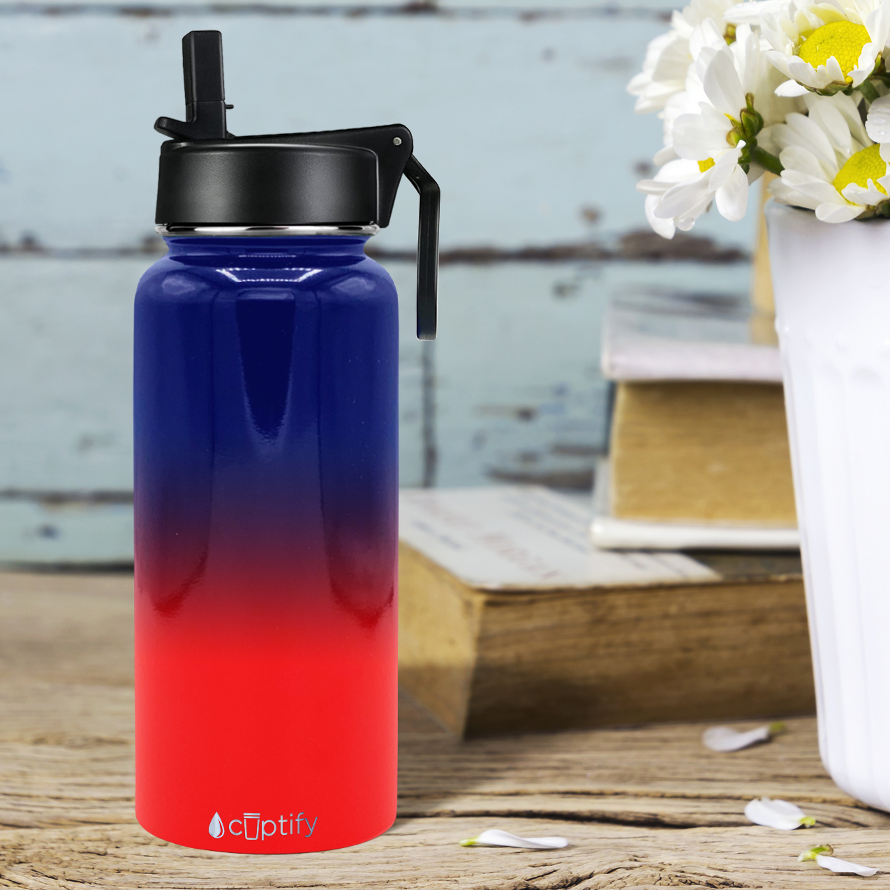 32 oz Powel Bottle Grey Ombre