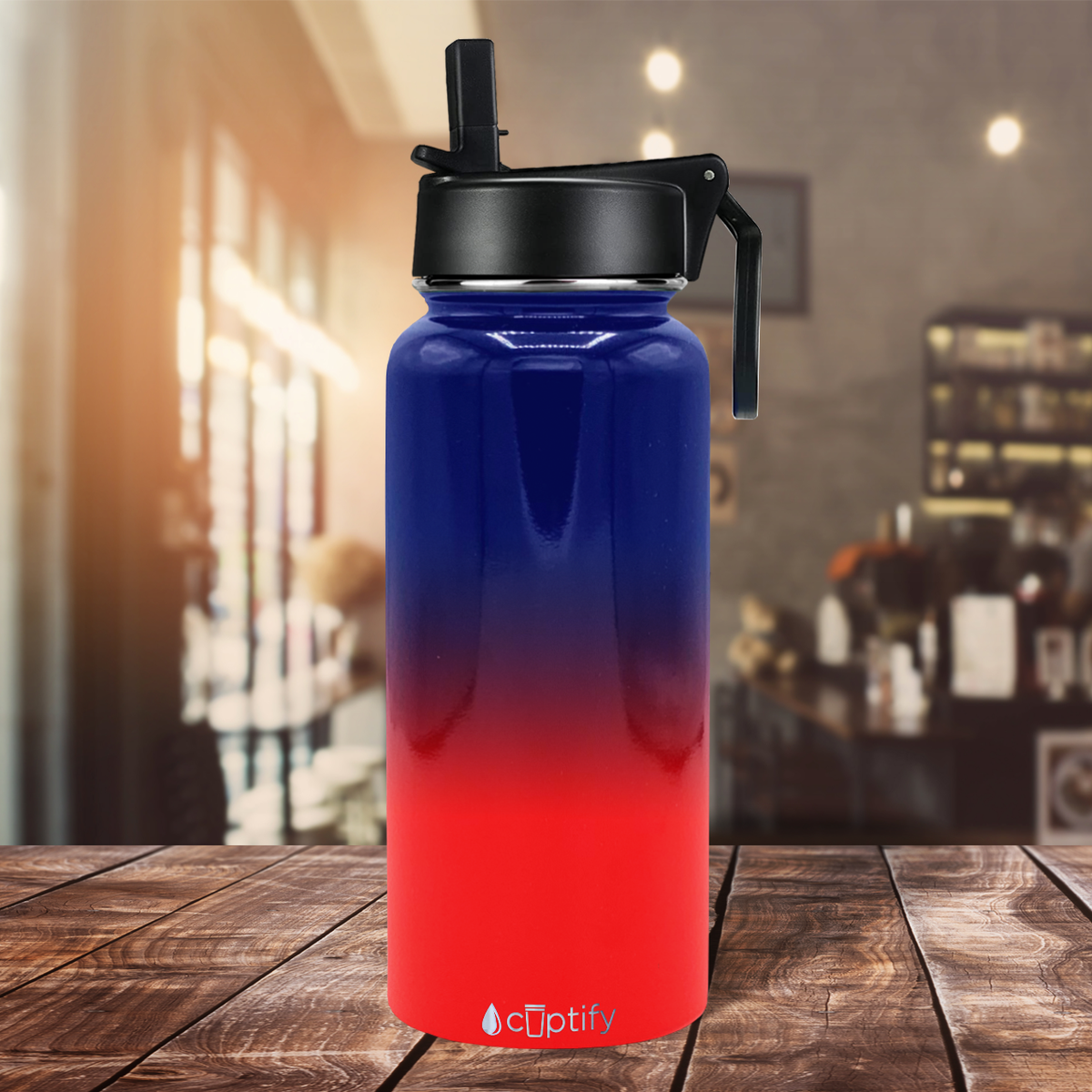 New York Ombre 32oz Wide Mouth Water Bottle