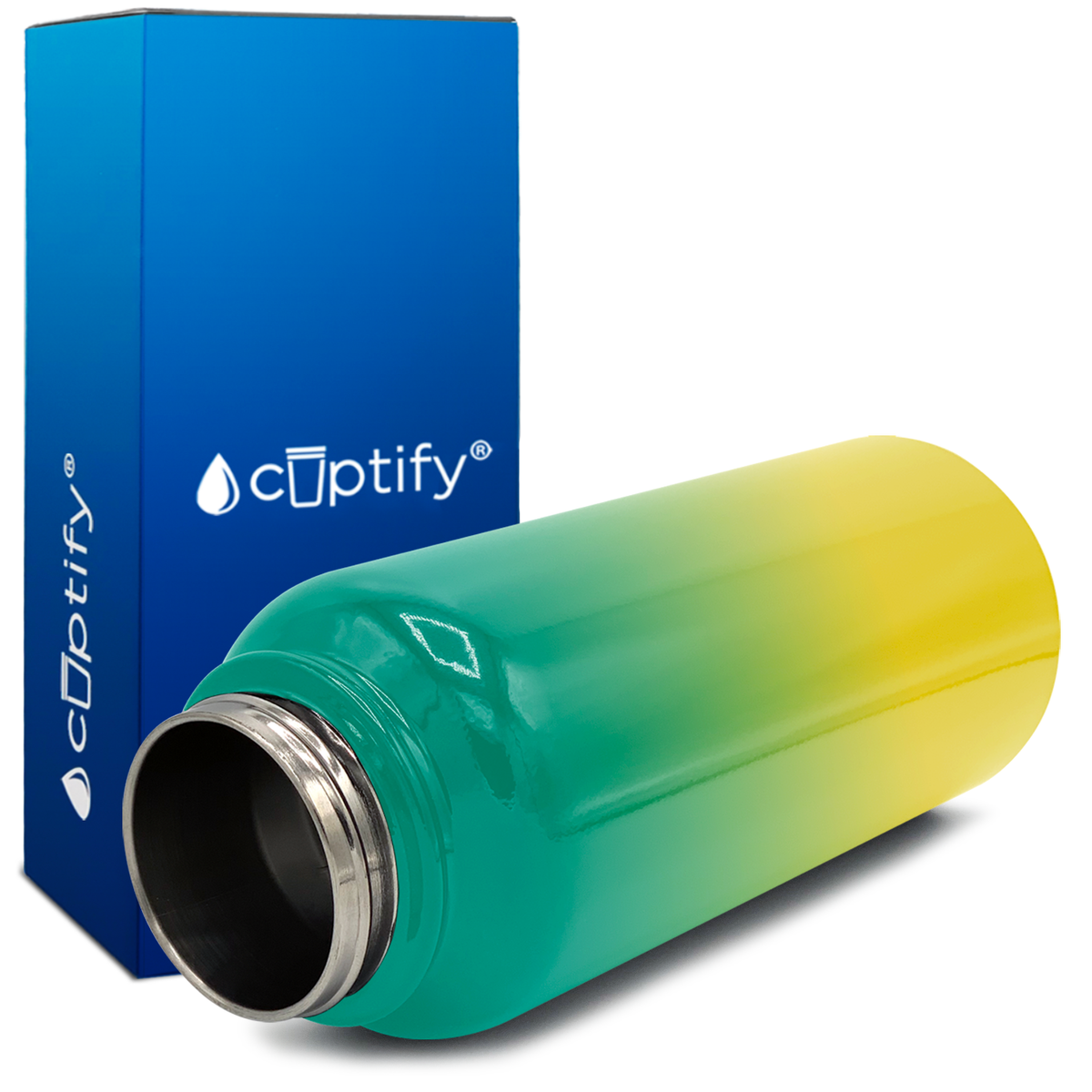 Tropical Ombre 32oz Wide Mouth Water Bottle