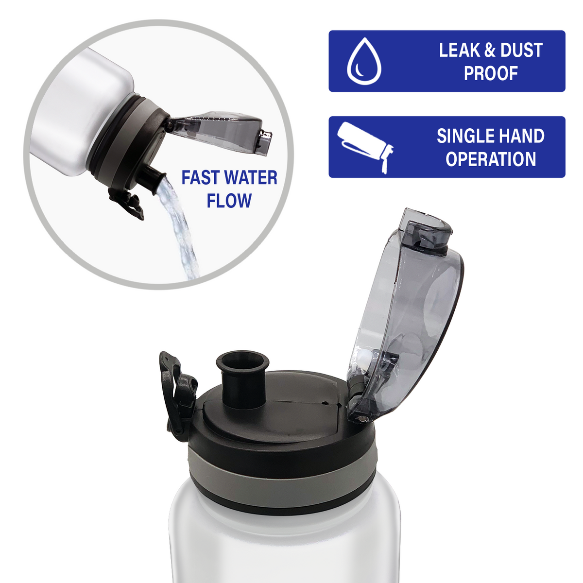 Cuptify Personalized Clear Gloss 32 oz Water Bottle