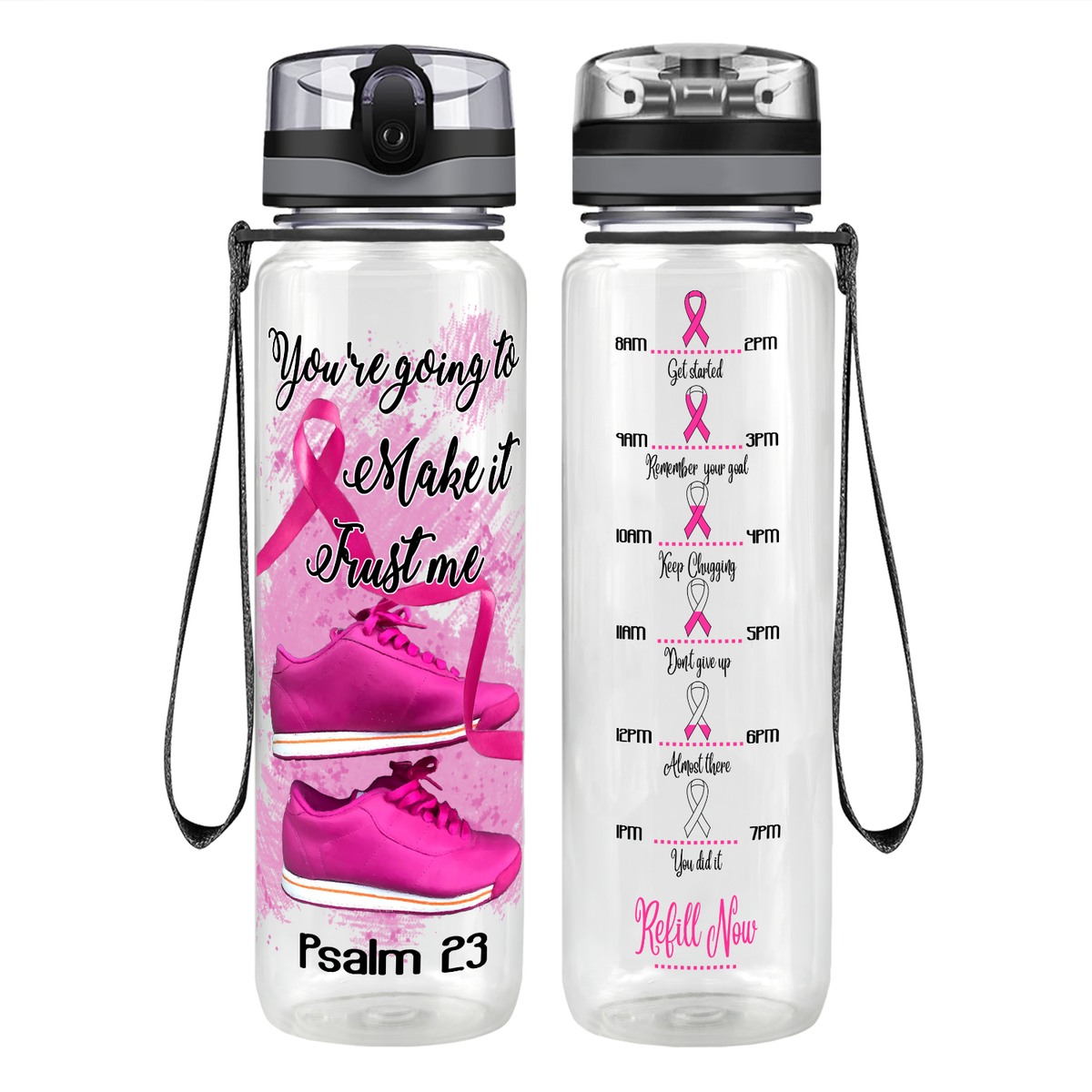 You're Going to Make it on 32 oz Motivational Tracking Water Bottle