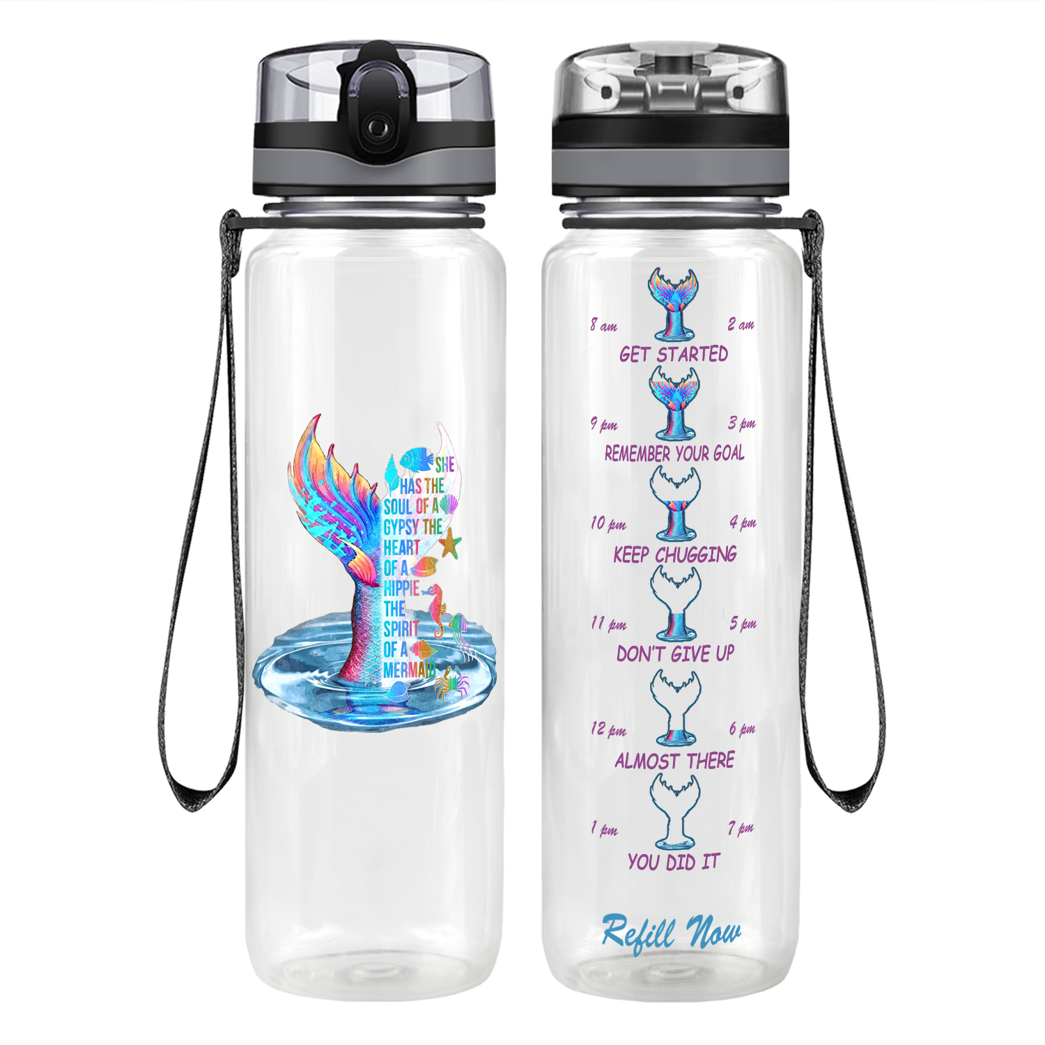 Soul of A Gypsy Motivational Tracking Water Bottle