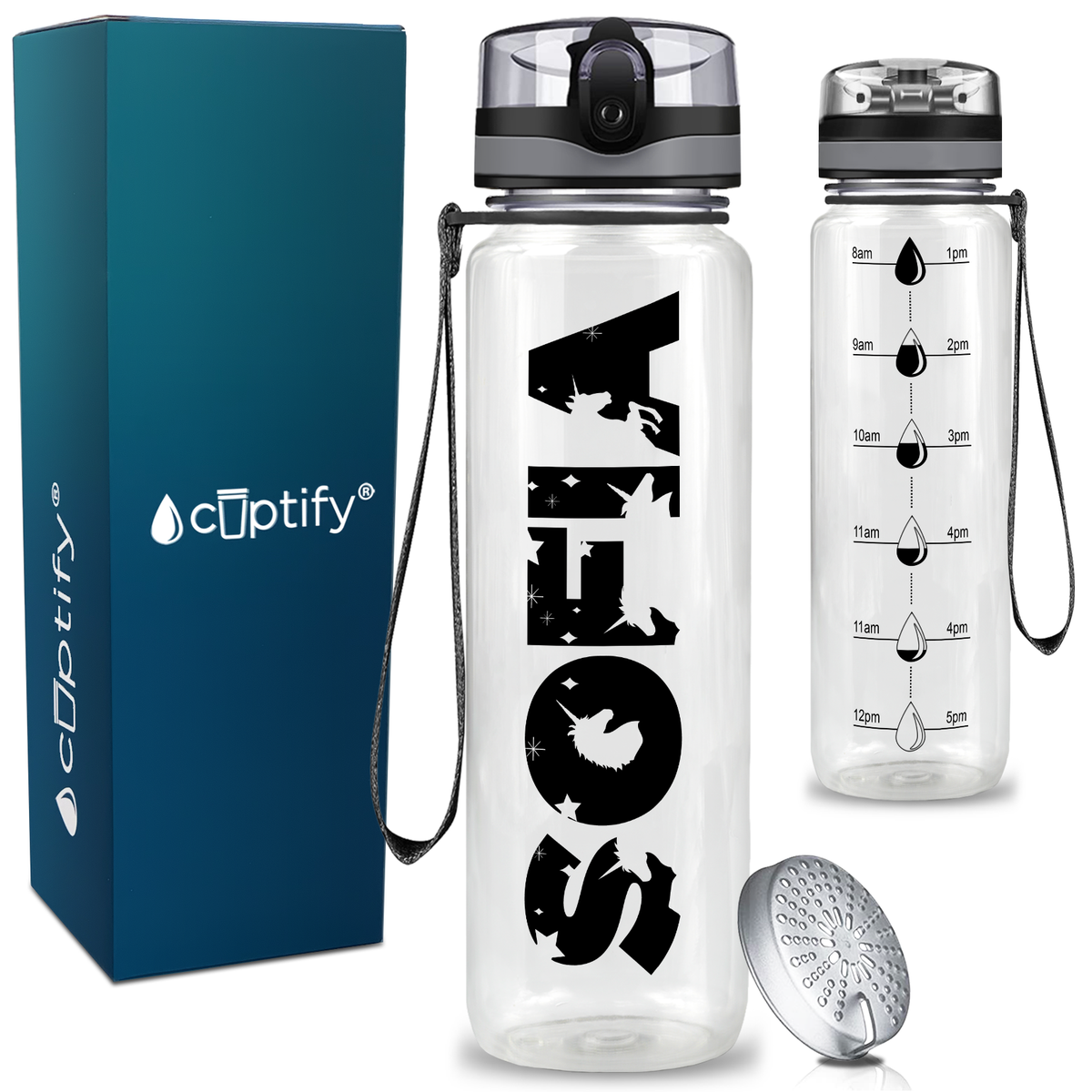 Personalized Unicorn Kids Water Bottle