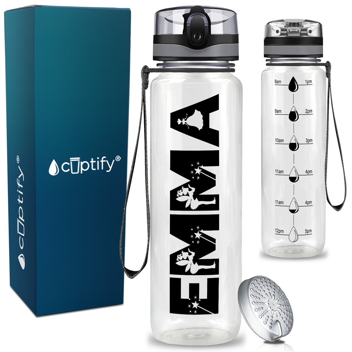 Personalized Fairy Kids Water Bottle