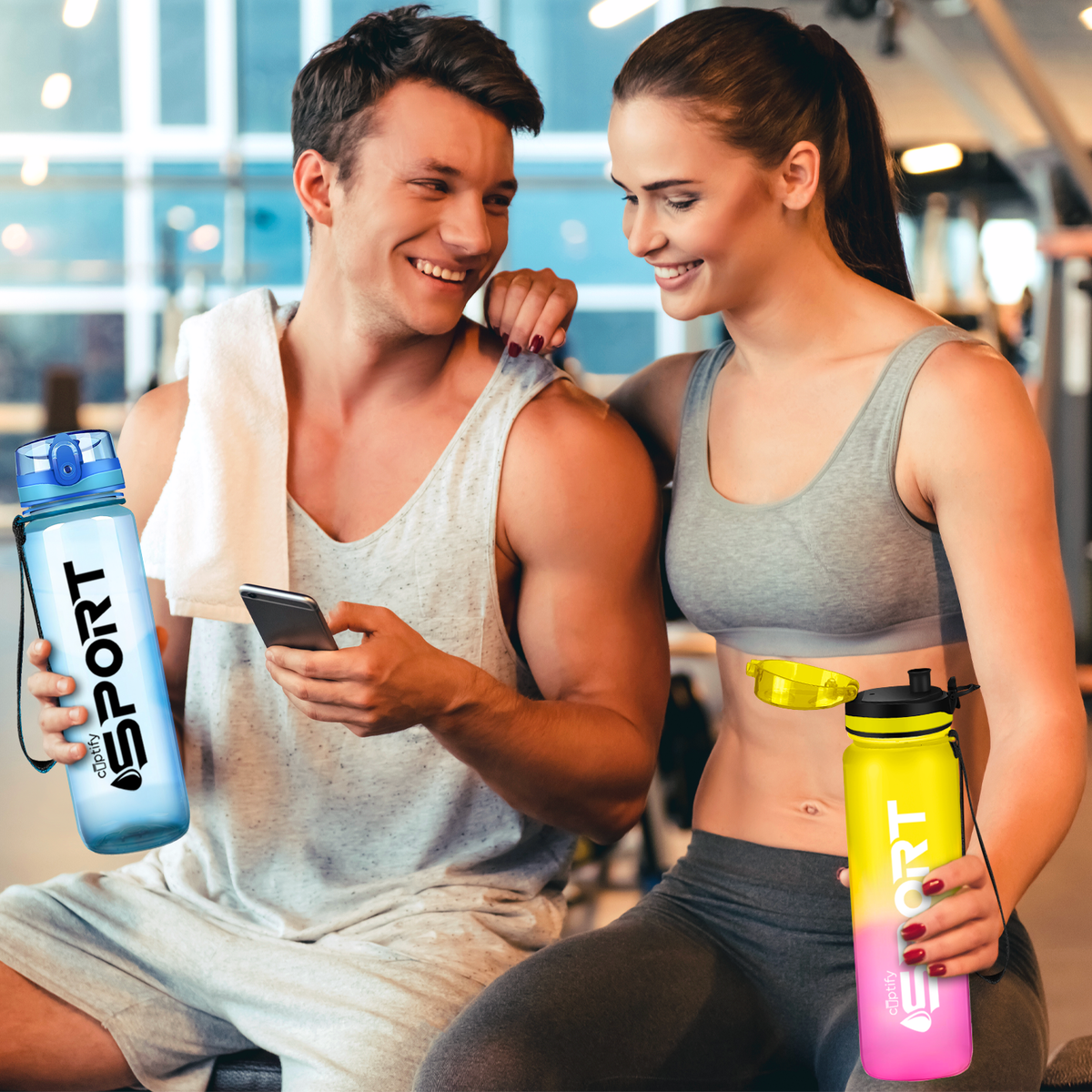 Baby Blue Gloss 32oz Tritan™ Sport Water Bottle