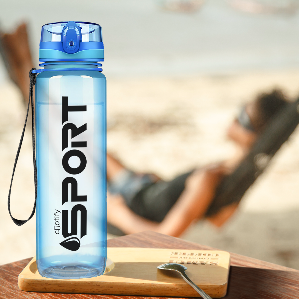 Baby Blue Gloss 32oz Tritan™ Sport Water Bottle