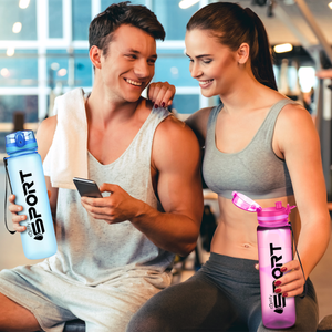 Baby Blue Frosted 32oz Tritan™ Sport Water Bottle