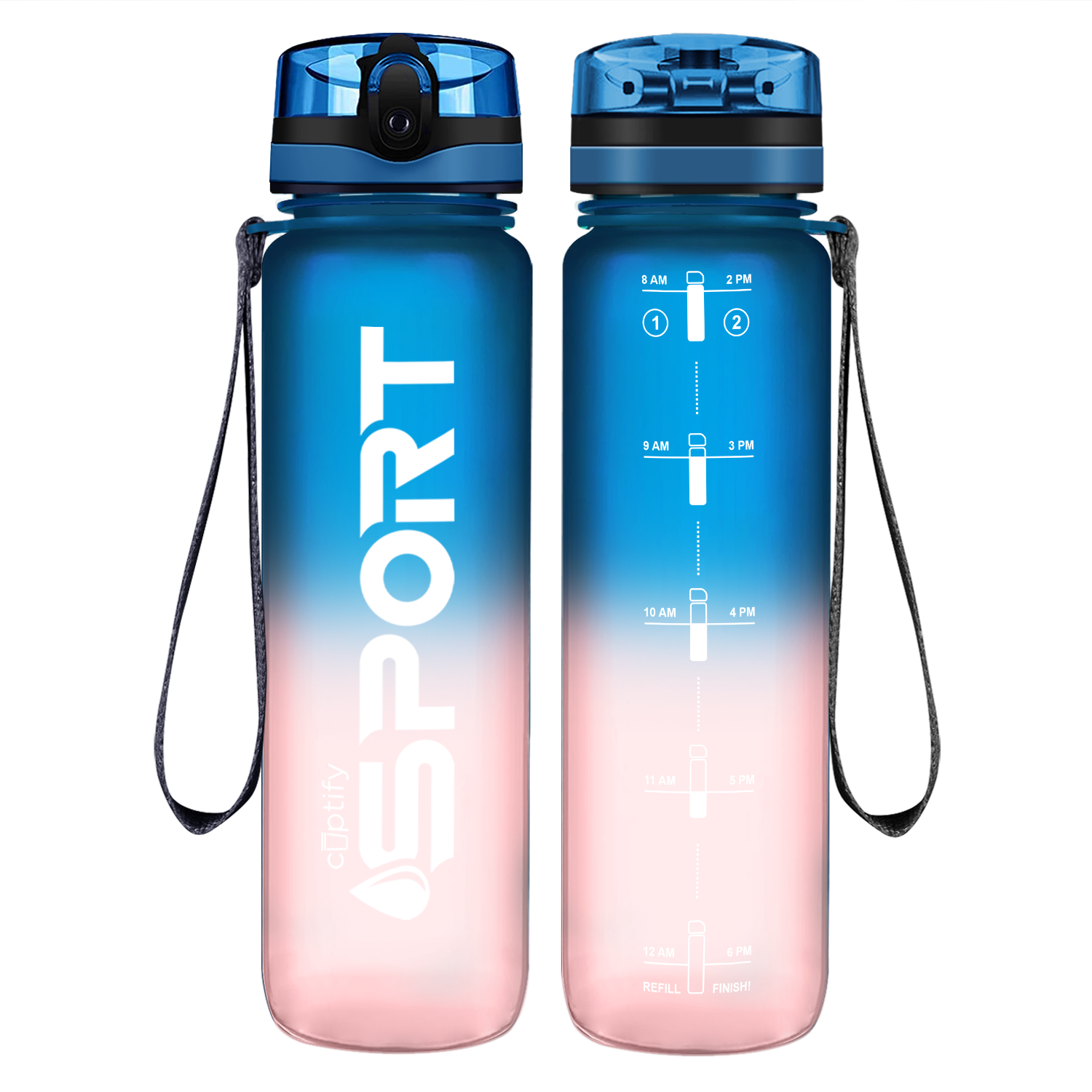 Cuptify Bubble Gum Frosted Sport Water Bottle