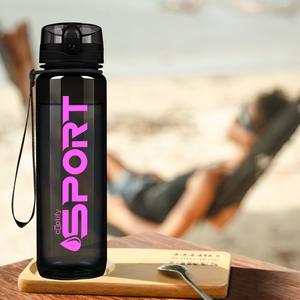 Black with Pink 32oz Tritan™ Sport Water Bottle