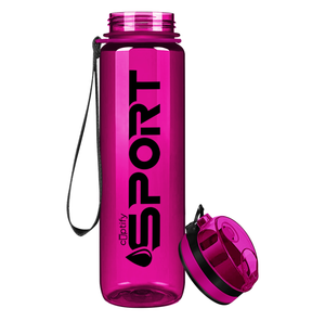 Fuschia with Black 32oz Tritan™ Sport Water Bottle