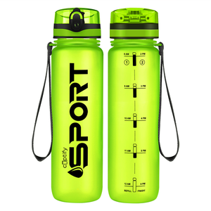 Cuptify Lemon Frosted Sport Water Bottle