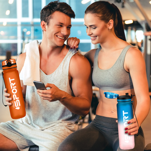 Orange Frosted 32oz Tritan™ Sport Water Bottle