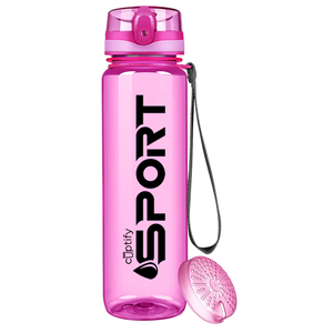 Pink with Black 32oz Tritan™ Sport Water Bottle