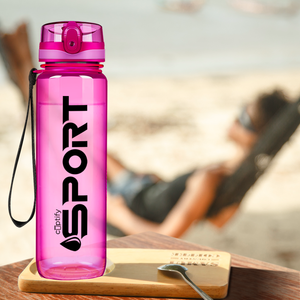 Pink with Black 32oz Tritan™ Sport Water Bottle