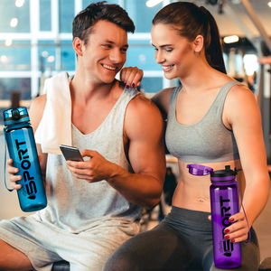 Purple with Black 32oz Tritan™ Sport Water Bottle