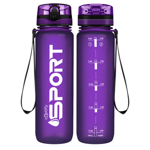 Cuptify Purple Frosted Sport Water Bottle