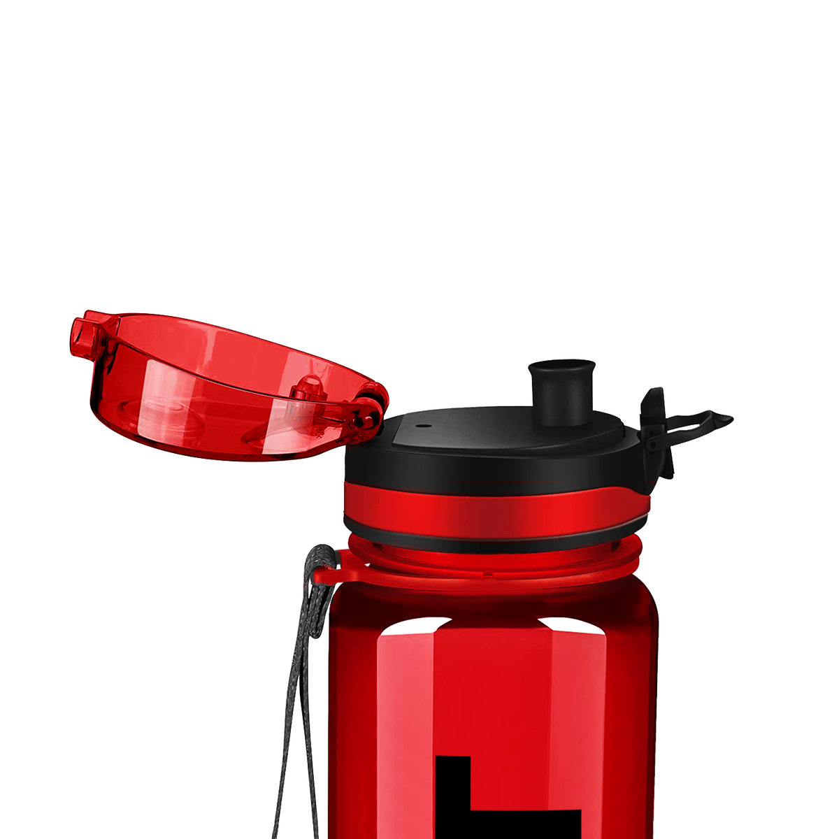 Red with Black 32oz Tritan™ Sport Water Bottle