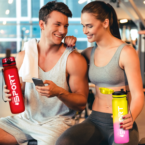 Red Frosted 32oz Tritan™ Sport Water Bottle