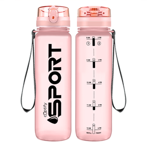 Cuptify Rose Gold Frosted Sport Water Bottle