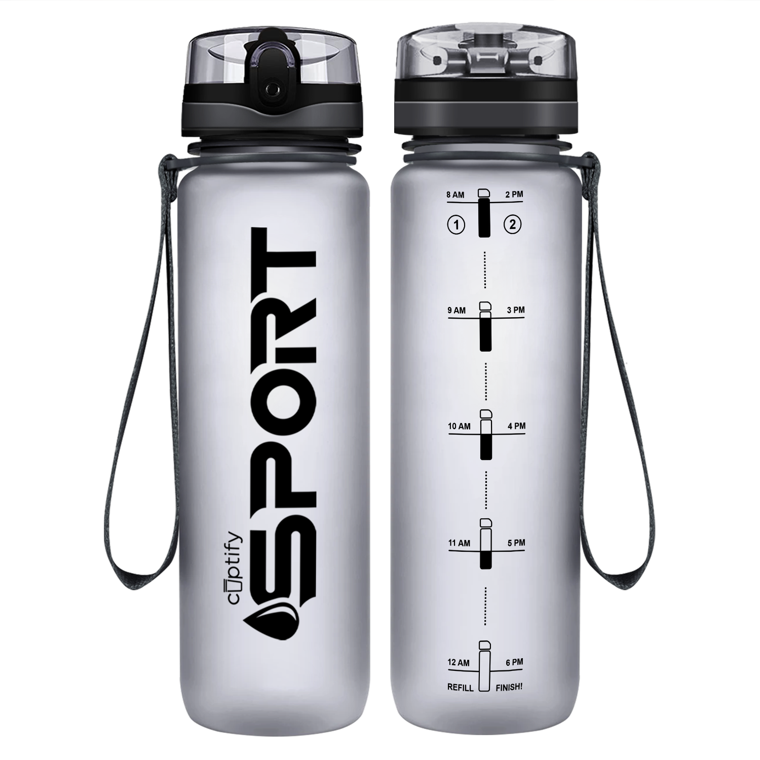 Cuptify Smoke Frosted Sport Water Bottle