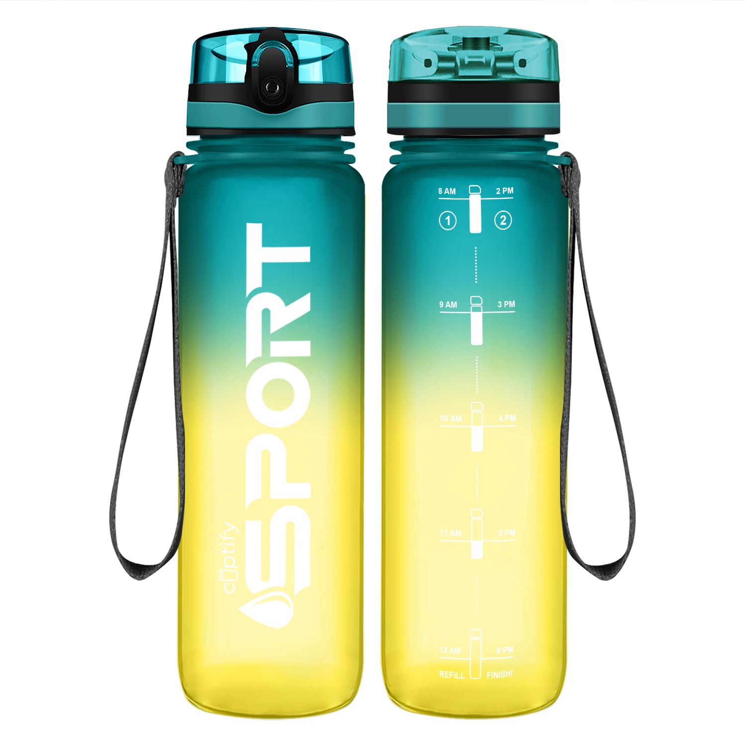 Cuptify Tropical Frosted Sport Water Bottle