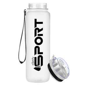 White Frosted 32oz Tritan™ Sport Water Bottle